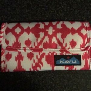 New pink and white KAVU wallet